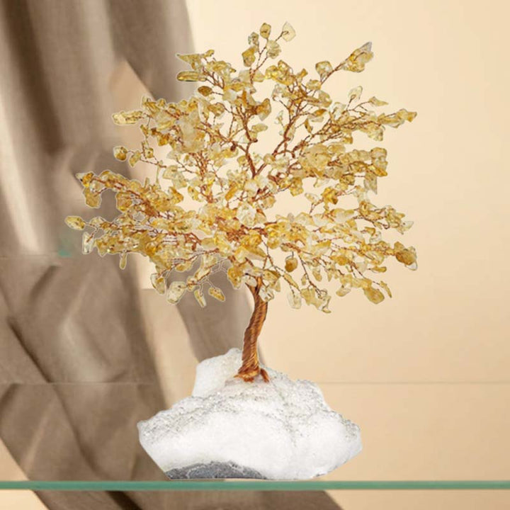 Olivenorma Energia Positiva - Albero di Cristallo di Citrino Feng Shui 