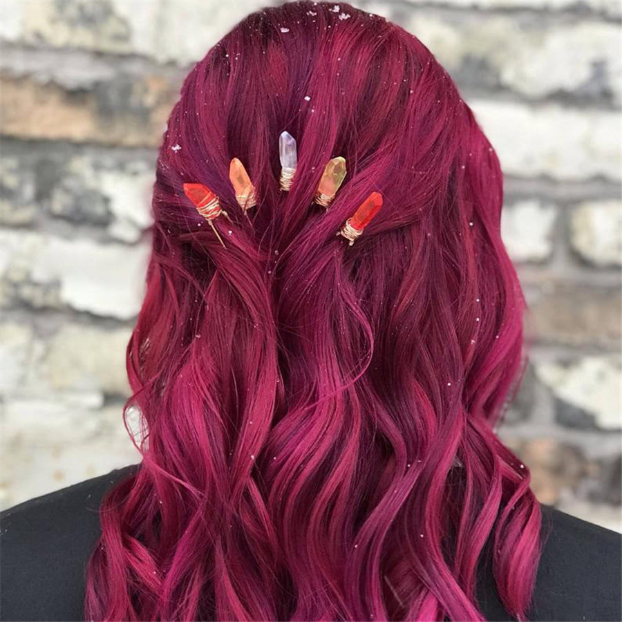 Olivenorma Forcina per capelli in cristallo fatta a mano - image 2