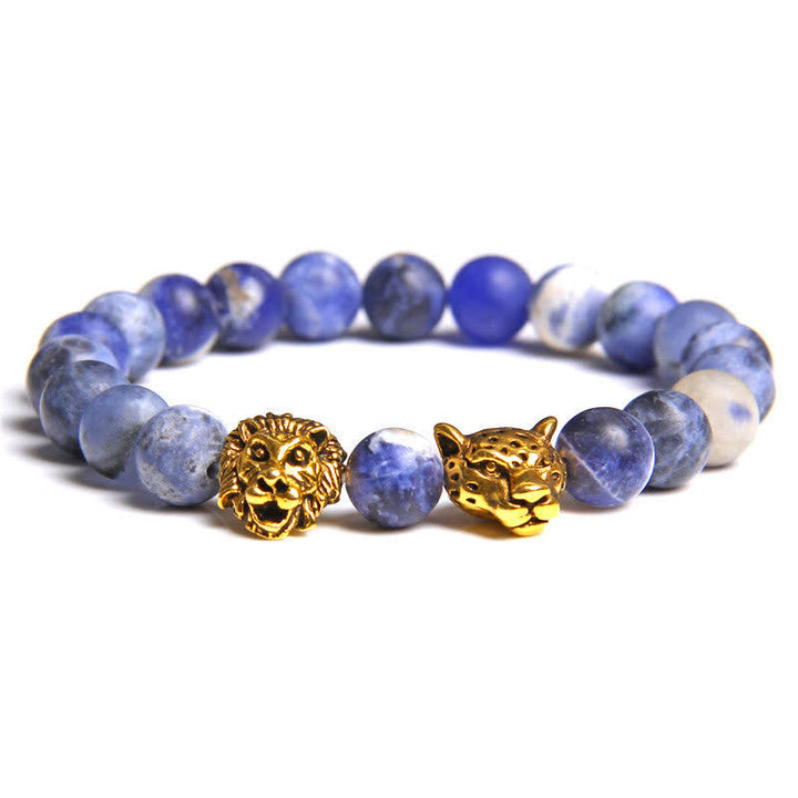 Braccialetto Olivenorma Tiger Eye Lion Panther Beads