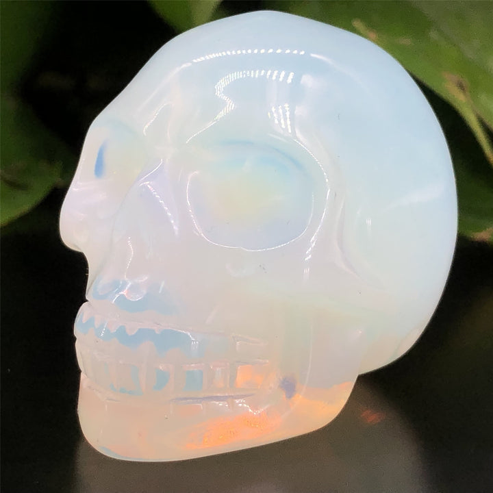Decorazione teschio di cristallo opalite Olivenorma