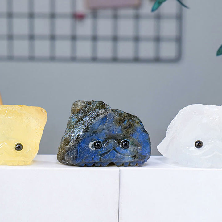 Olivenorma Pietra grezza naturale di cristallo Elfo Riccio Decorazione in pietra preziosa