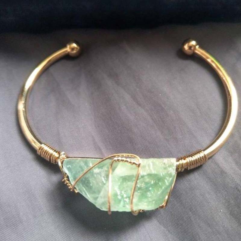 Braccialetto irregolare in avventurina verde