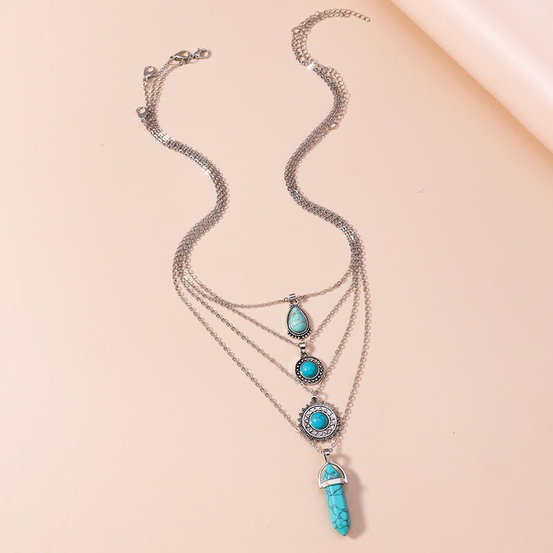 Olivenorma orecchini turchi set collana multistrato 