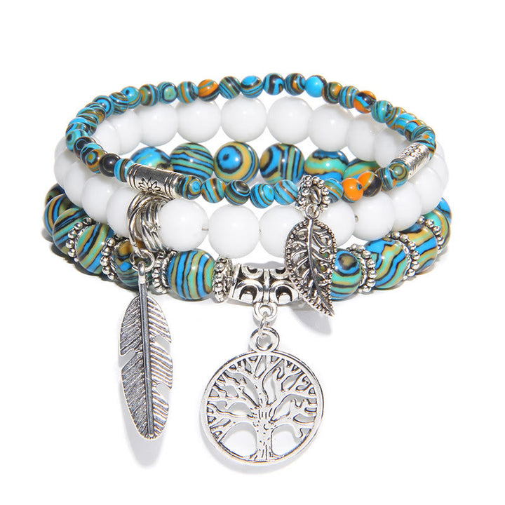 Olivenorma "Nature's Healing Moments" Set di bracciali Albero della vita da 3 pezzi 