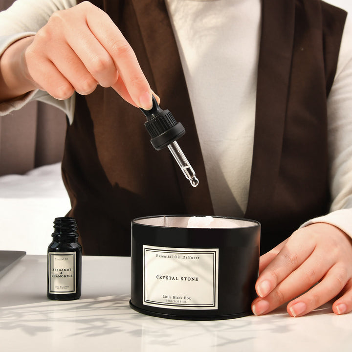 Olivenorma Diffusore Pietra Olio Essenziale Cristallo Aromaterapia Confezione Regalo