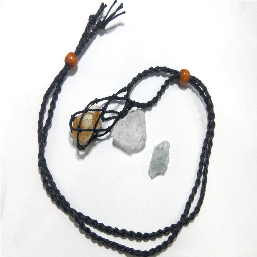 Olivenorma Borsa a rete regolabile extra large intrecciata a mano da 5,5 cm