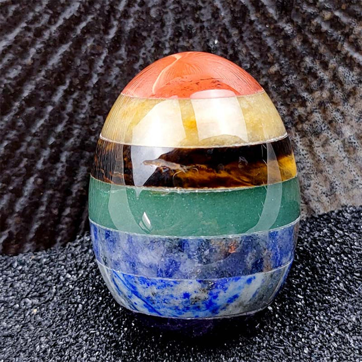 Olivenorma Uovo di cristallo di spirito creativo del chakra di Pasqua