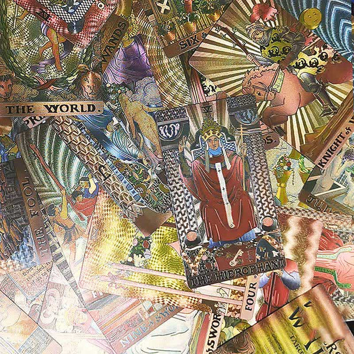 Olivenorma Tarocchi in lamina d'oro in stile antico 