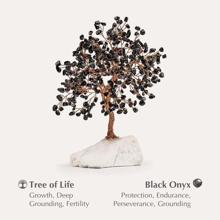 Risveglio Spirituale Olivenorma - Albero Feng Shui in Onice Nero 