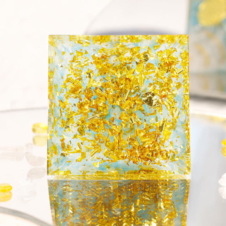 Olivenorma Moonstone Fiore della vita Piramide di orgone 