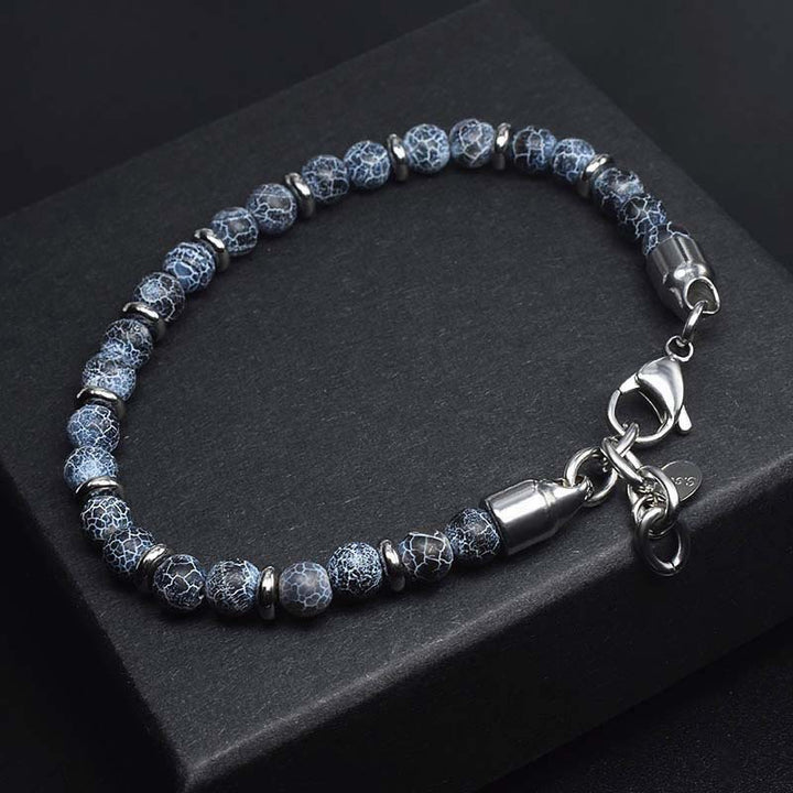 Bracciale Olivenorma in perline di agata invecchiata