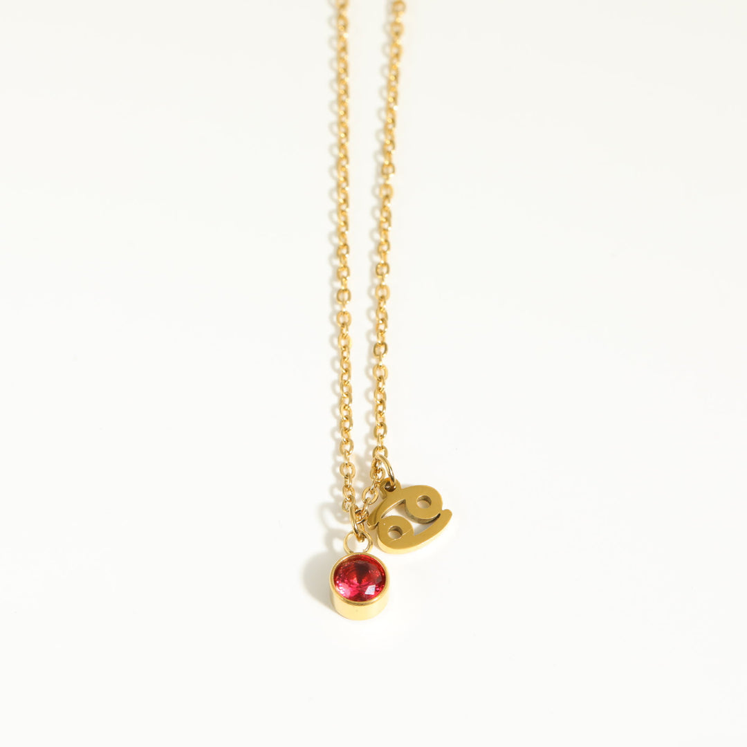 Collana in acciaio inossidabile con rune zodiacali Olivenorma