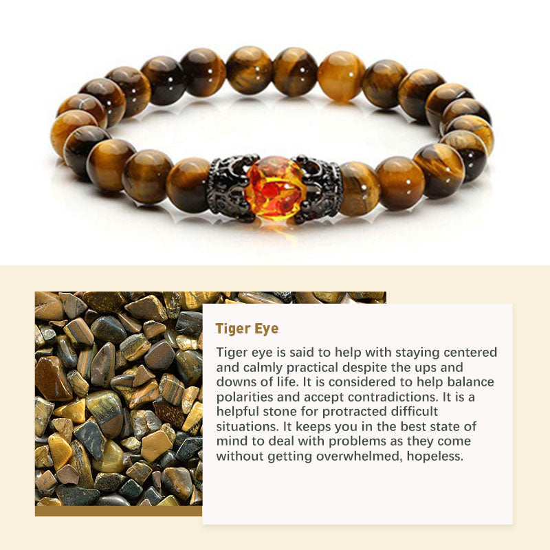 Bracciale in pietra di cristallo naturale