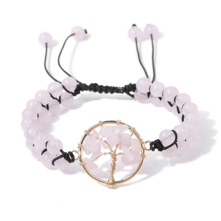 Olivenorma Albero Bracciale della vita intrecciato doppio da 6 mm