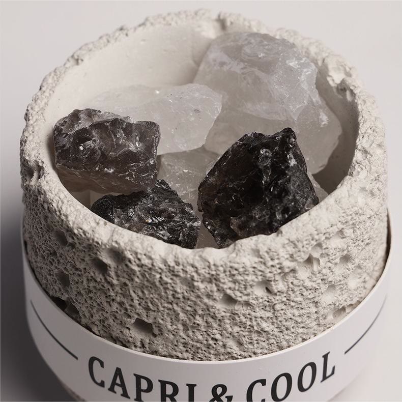 Olivenorma Cristallo Naturale Luna Superficie Design Cristallo Aromaterapia 