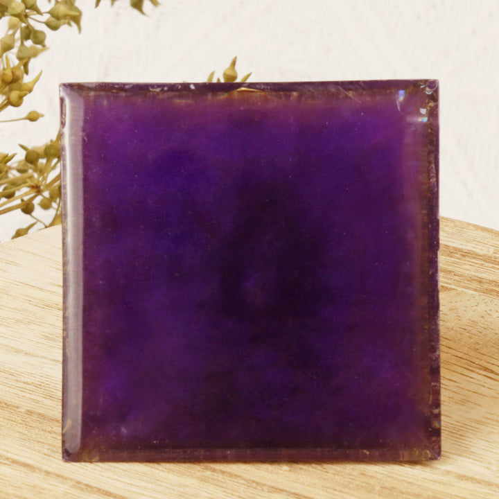 Olivenorma Cubo di Metatron Piramide di Orgone Ametista 