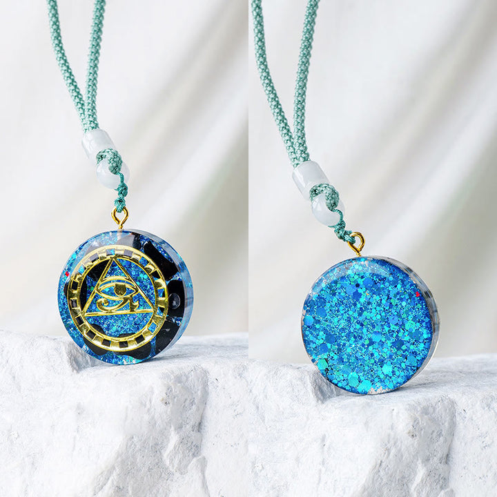 Collana di cristallo naturale di orgone Olivenorma
