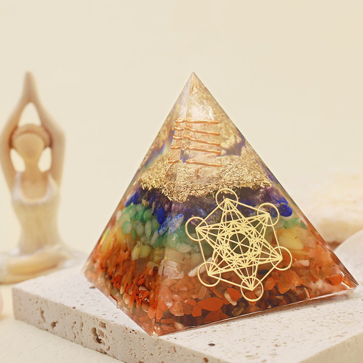Olivenorma Chakra Cubo di Metatron Guarigione Piramide Orgonica