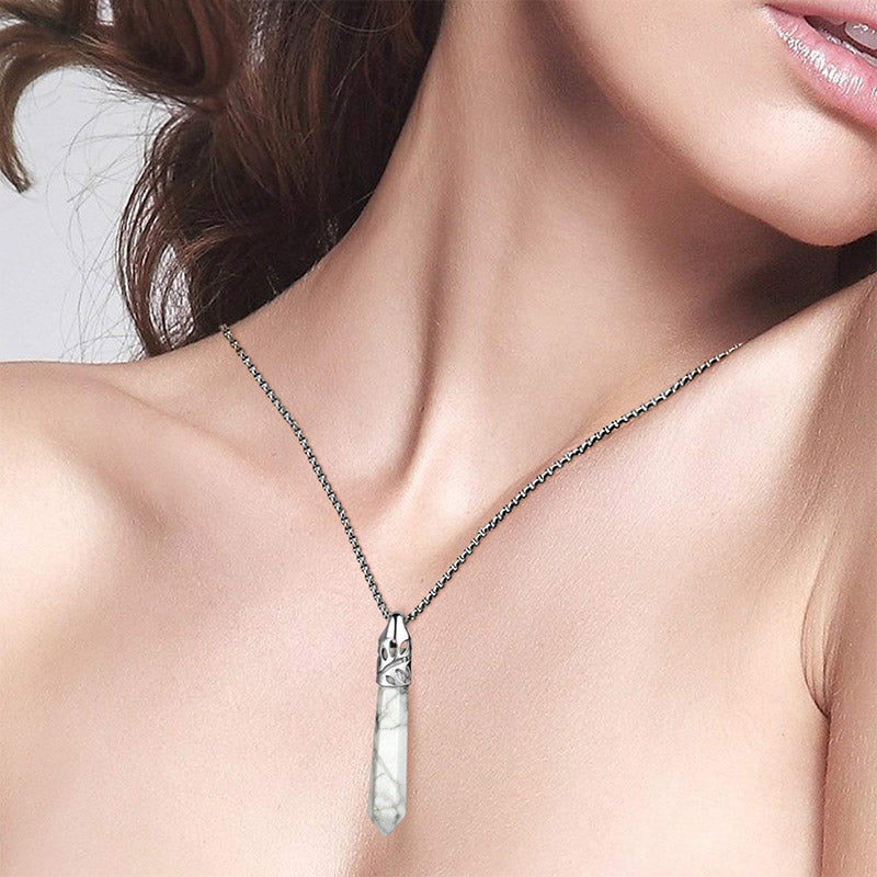 Collana con pietre preziose di protezione dai proiettili di cristallo