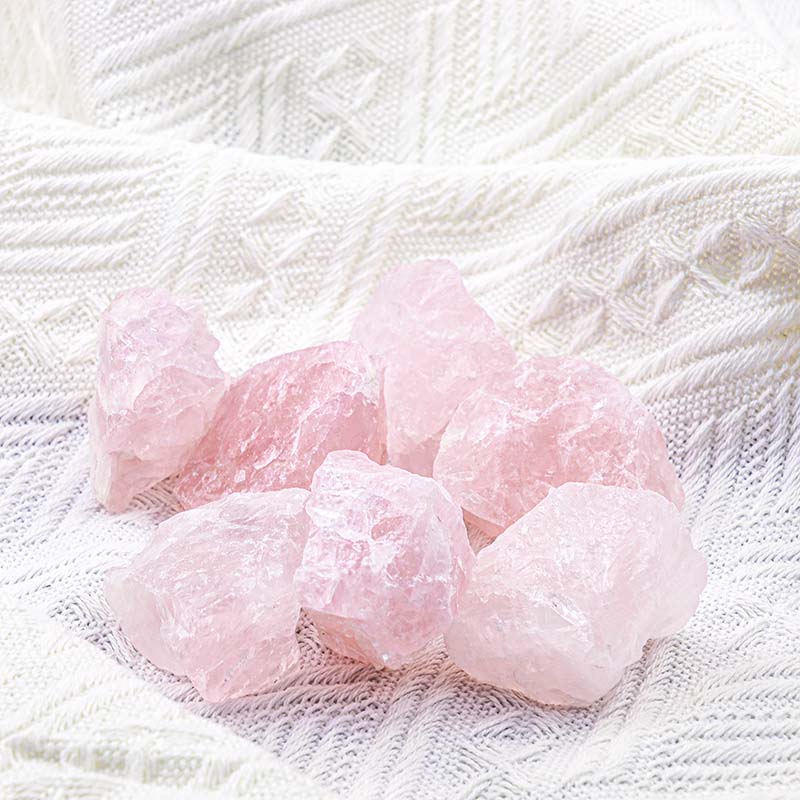 Olivenorma Quarzo Rosa Pietra Grezza Naturale