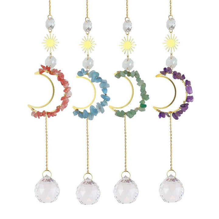 Olivenorma Moon Suncatcher - Campanello a vento da parete