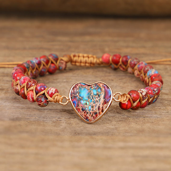Bracciale Olivenorma Red Emperor Stone Heart