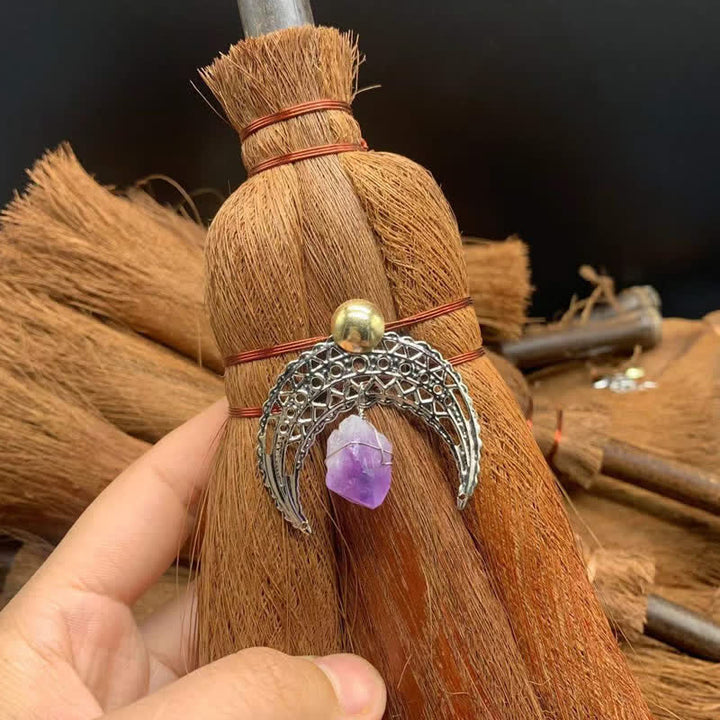 Ornamento a forma di stella di scopa di paglia di cristallo Olivenorma