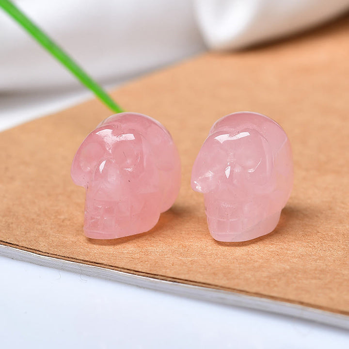 Decorazione di Halloween con pietre preziose in mini teschio di cristallo Olivenorma