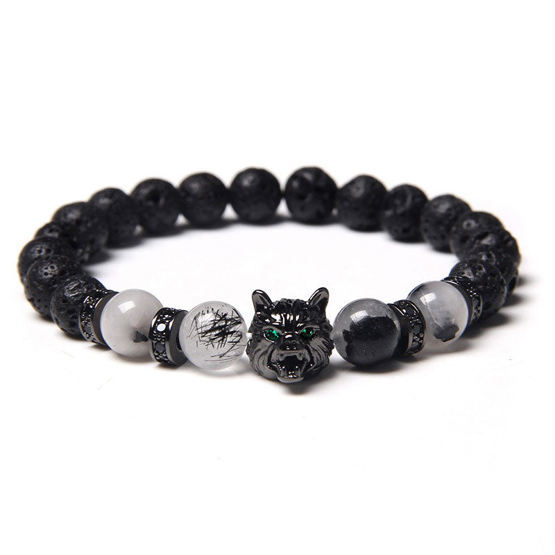 Bracciale Lupo Olivenorma Lapislazzuli - Quarzo tormalinato - image 10
