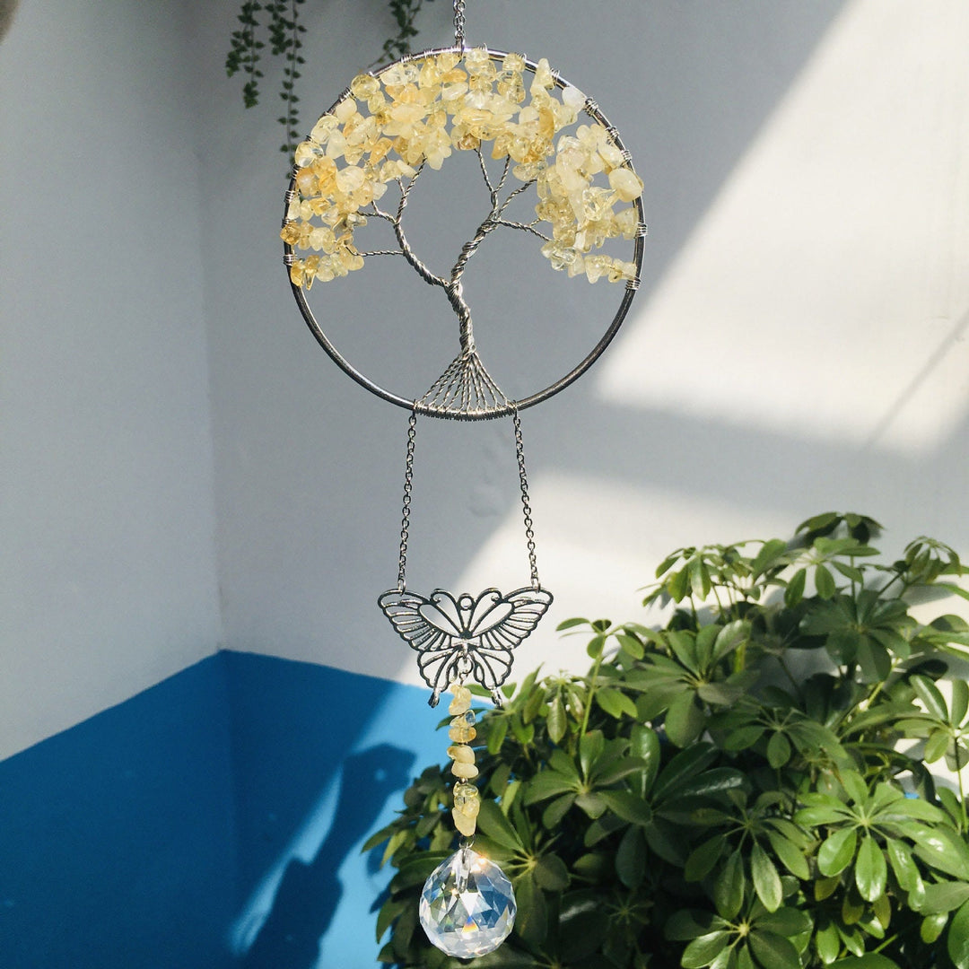 Olivenorma Albero della vita farfalla pendente decorazione ornamento