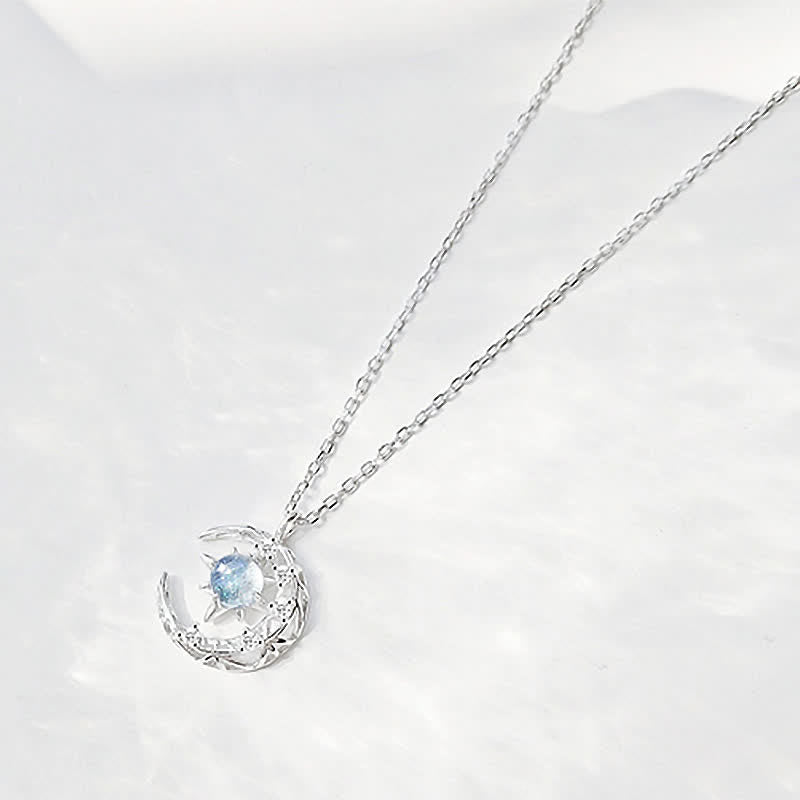 Collana Olivenorma Celestial Dainty Moon con pietra di luna