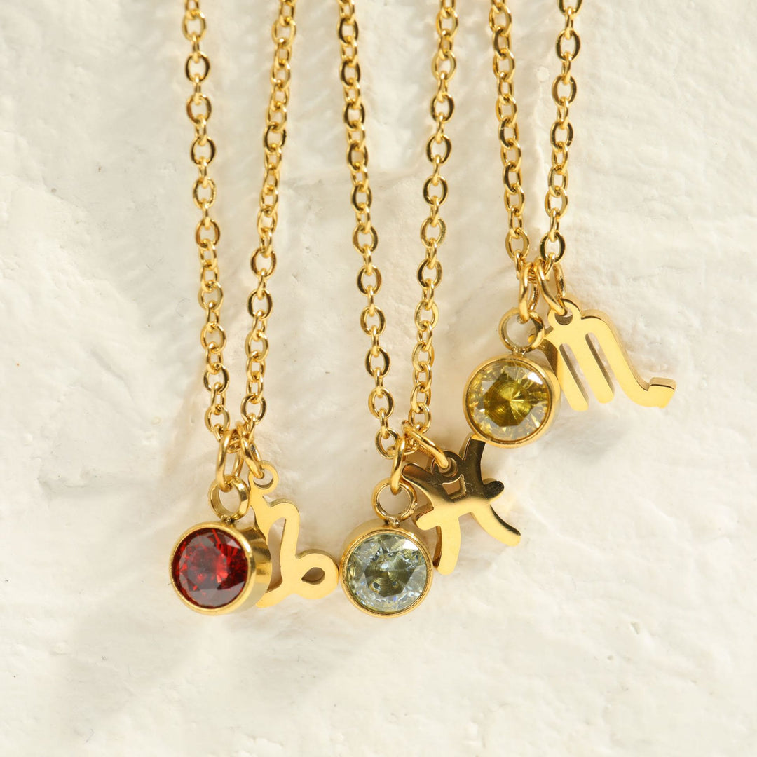 Collana in acciaio inossidabile con rune zodiacali Olivenorma - image 42