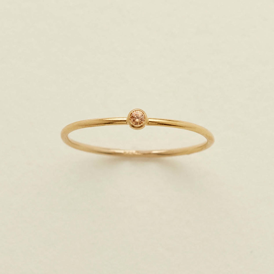 Olivenorma Birthstone Anello sottile per la nascita di 12 mesi
