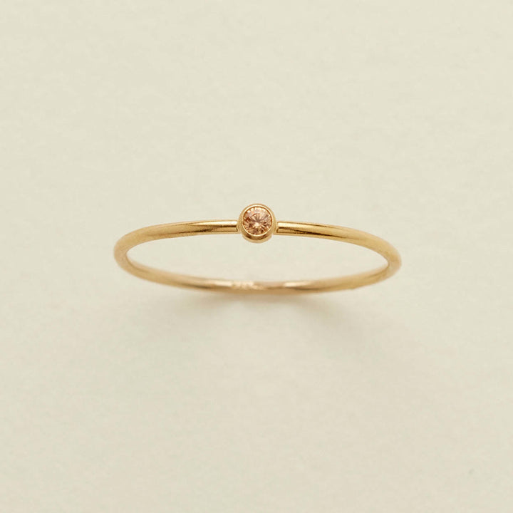 Olivenorma Birthstone Anello sottile per la nascita di 12 mesi