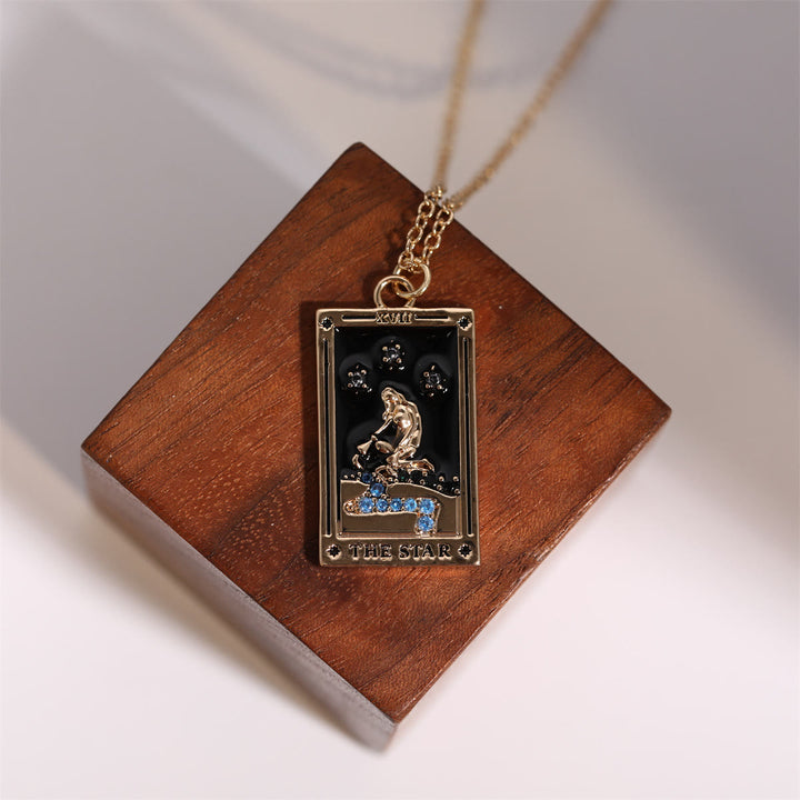 Collana Olivenorma Zircone Oro Placcato Tarocchi Olio Goccia