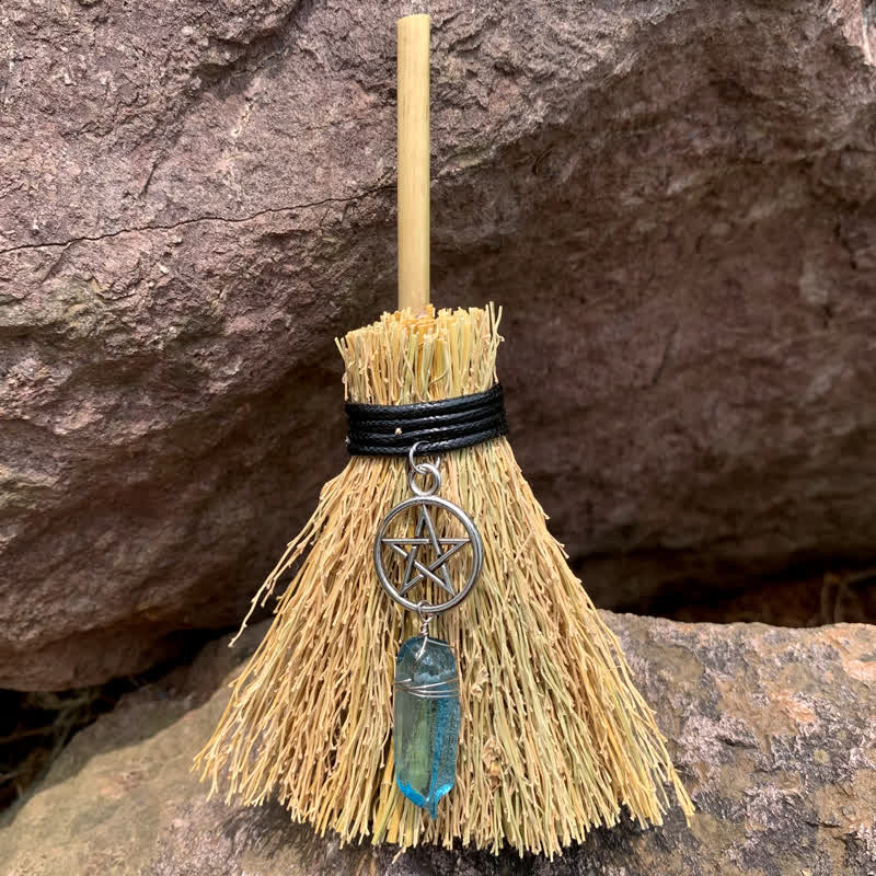 Olivenorma Mini Magic Broom Luna Stella Cristallo Ornamento