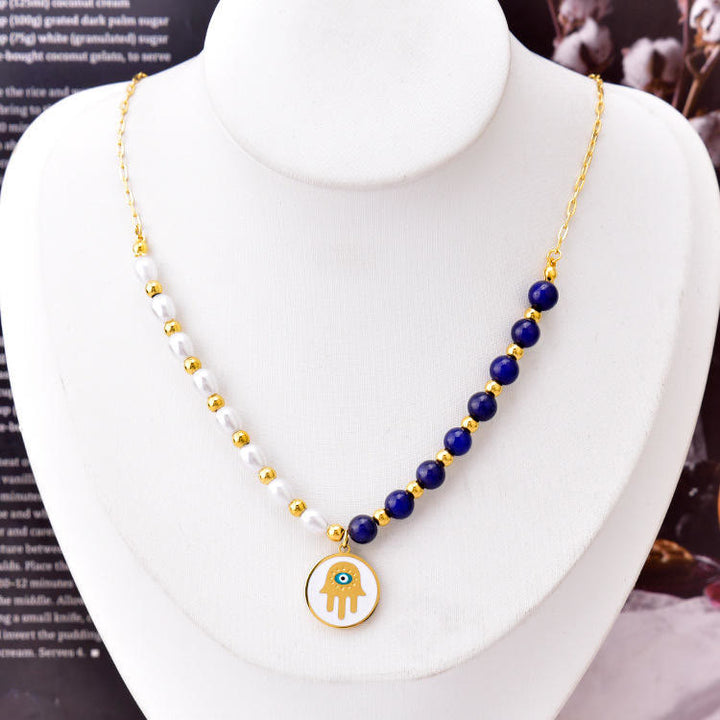 Olivenorma Pearl Lapislazzuli Turchese Collana Bracciale Orecchini Set