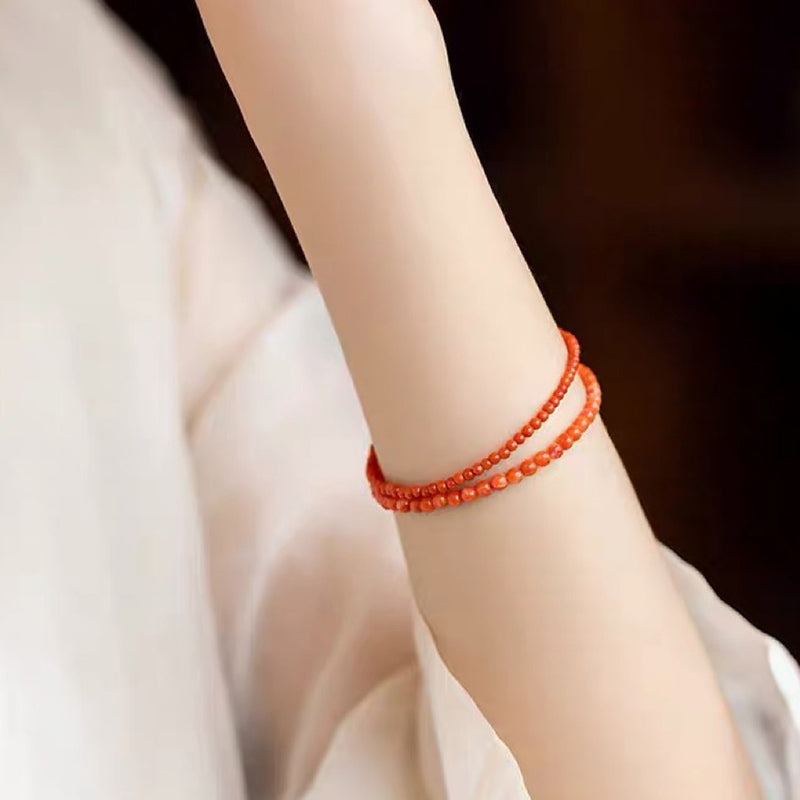 Sunset Speed ​​- Braccialetto energetico con pietra preziosa in agata rossa 