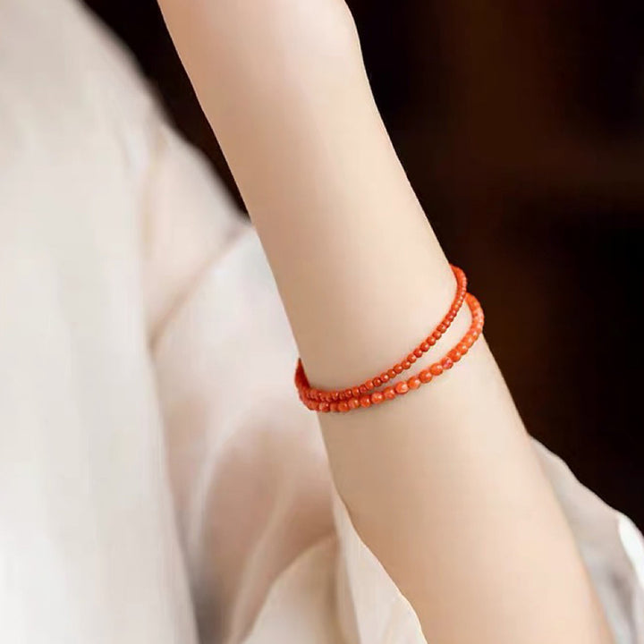 Sunset Speed ​​- Braccialetto energetico con pietra preziosa in agata rossa 