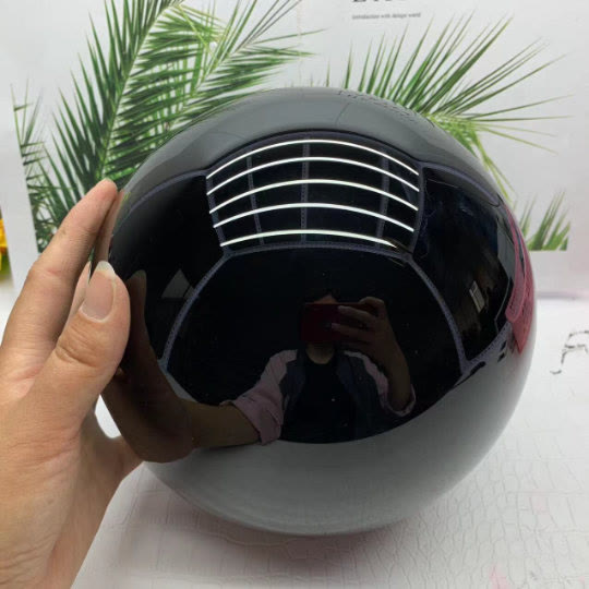 Decorazione una sfera di cristallo di ossidiana Olivenorma