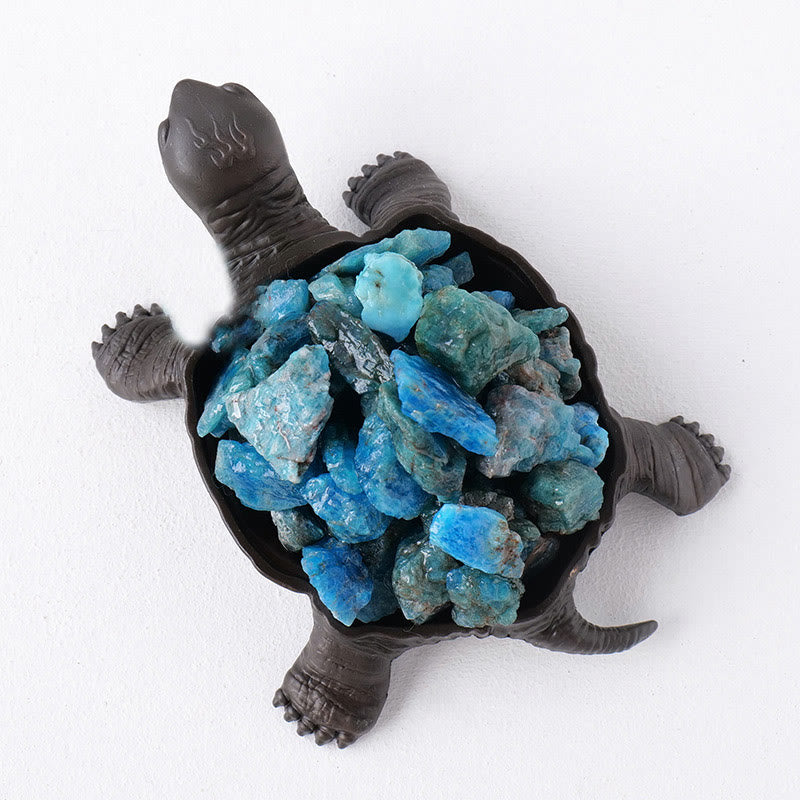 Olivenorma Natural Crystal Cluster Turtle Ornament Lampada Decorazione con pietre preziose