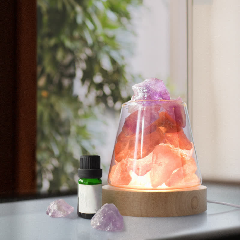 Four Seasons - Diffusore di oli essenziali Lampada di aromaterapia in cristallo - Ametista - Menta - image 12
