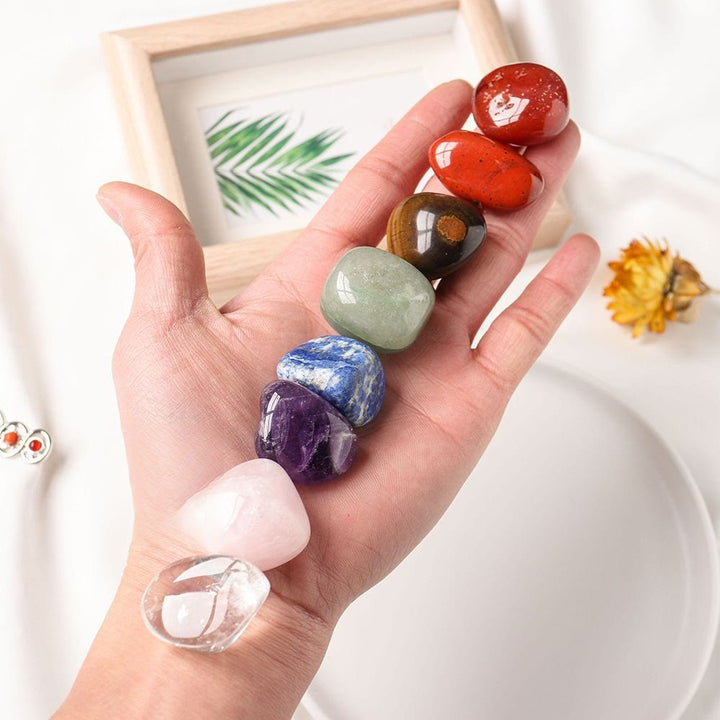 Olivenorma Pietre preziose per chakra lucide irregolari naturali per meditazione Set di cristalli