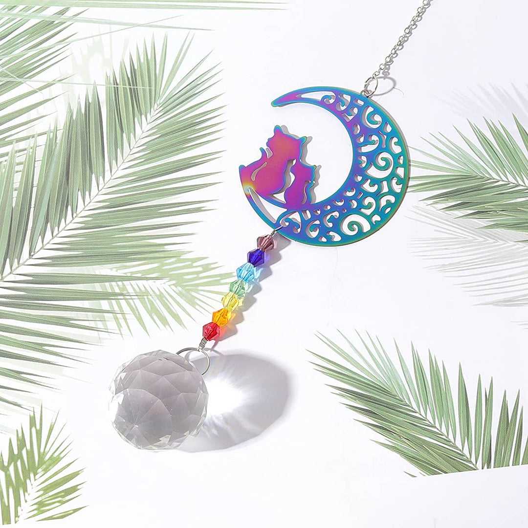 Olivenorma Clear Crystal Chakra Beads Hanging Wind Chime Suncatcher - image 24