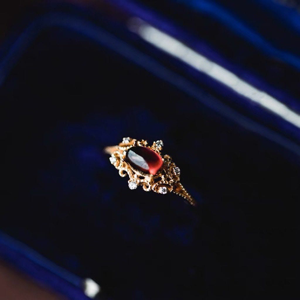 Anello Olivenorma Night Rose-Granato Naturale