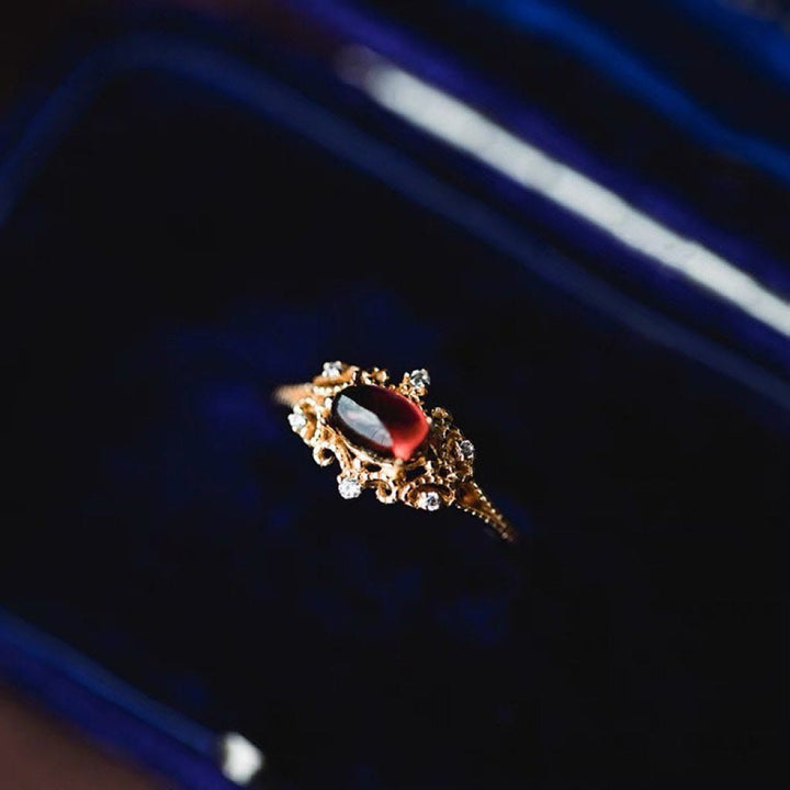 Anello Olivenorma Night Rose-Granato Naturale