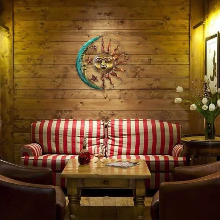 Decorazione murale Olivenorma Sole Luna Faccia
