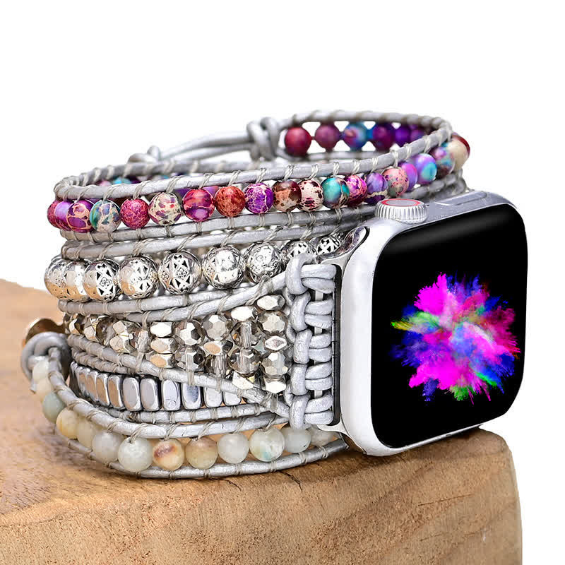 Cinturino avvolgente per Apple Watch Olivenorma Emperor Stone