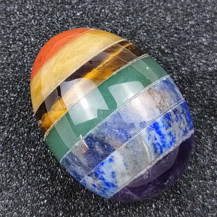 Olivenorma Uovo di cristallo di spirito creativo del chakra di Pasqua
