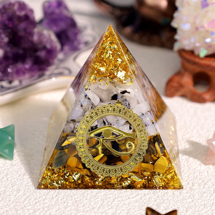 Olivenorma Occhio di Tigre Pietra di Luna Occhio di Horus Piramide Orgonica